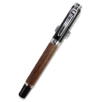 Edle Jinhao 8802 Brown wood Tintenroller mit schwarzer Kappe - 2