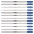 12 x Kugelschreiberminen in Blauer Tinten - Cross Kompatibel - 1