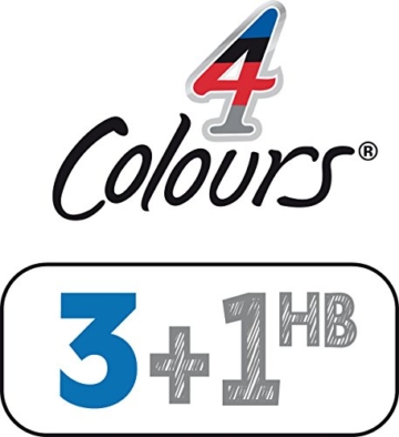 BIC Kugelschreibermine 4 Colours (dokumentenecht, 1,0 mm, Blister à 2 Stück) blau - 4