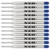 Ersatz-Minen für Kugelschreiber, qualitativ hochwertig, blau, 12 Stück Auch geeignet für Parker Kugelschreiber - 1