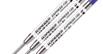 Schneider 77305 - Kugelschreibermine 735M 3-er, blau - 1