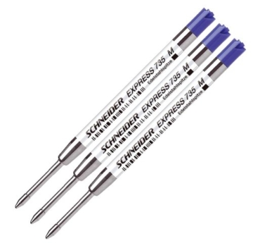 Schneider 77305 - Kugelschreibermine 735M 3-er, blau - 1