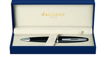 Waterman Carène S0293950 Kugelschreiber (Ausführung Black Sea mit Palladium-Rand, mittelstarke Spitze, Tinte in Blue) - 1