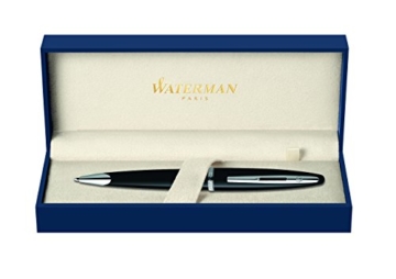 Waterman Carène S0293950 Kugelschreiber (Ausführung Black Sea mit Palladium-Rand, mittelstarke Spitze, Tinte in Blue) - 1