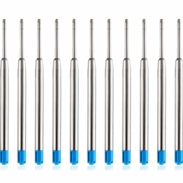 30 Packungen Austauschbare Kugelschreiber Minen Metall Kugelschreiber Tinte Glatte Schreiben Kugelschreiber Nachfüllungen (Blau) - 1