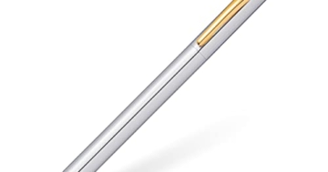 Cross Classic Century Kugelschreiber Medalist (Drehmechanik, mit 23 Karat goldplattierten Beschlägen, Strichstärke: Mittel) chrom - 1