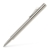 Graf von Faber-Castell 148010 - Taschenkugelschreiber Pocket Pen Slim komplett platiniert Mit schwarzer D1 Mine, Schreibstärke M, silber, 1 Stück - 1