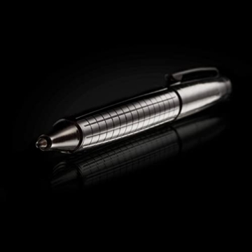 HÖRNER URBAN - Hochwertiger Kugelschreiber I Edle Geschenkbox I Schreibfarbe Blau 1 mm I Wechselbare Mine I Strichstärke M I Aus Metall I Ergonomisches edles Design - 3