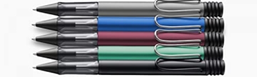 LAMY 1235655 AL-star Kugelschreiber 250 – Kuli aus Aluminium in der Farbe Cosmic mit transparentem Griffstück und verchromtem Metallclip – Mit Großraummine – Strichbreite M - 4