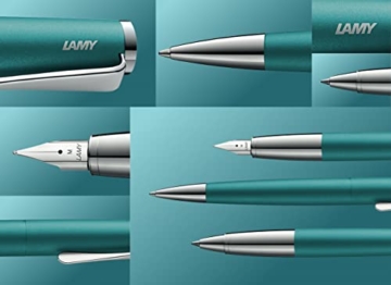 Lamy 1235736 studio Kugelschreiber 269 – Zeitloser Kuli in der Farbe Schwarz-Grün aus rostfreiem Edelstahl und propellerförmigem Clip – Stichbreite M - 4