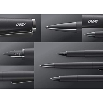 Lamy 1235736 studio Kugelschreiber 269 – Zeitloser Kuli in der Farbe Schwarz-Grün aus rostfreiem Edelstahl und propellerförmigem Clip – Stichbreite M - 5