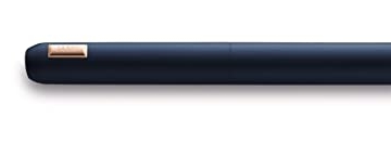 LAMY dialog cc Füllhalter 081 – edler Füller in mattdunkelblauem Lack-Finish mit Drehmechanik und voll versenkbarer, partiell platinierter 14 kt - Roségoldfeder – Federstärke M - 1