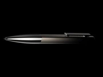 LAMY ideos Kugelschreiber 270 – hochwertiger Kuli aus Messinggehäuse mit Palladium-Veredelung mit einem Clip aus poliertem Edelstahl in der Farbe Silber und einer verchromten Spitze - Strichbreite M - 2