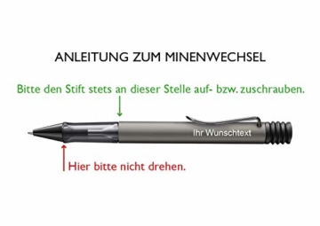 Lamy Kugelschreiber Lx Ru Modell 257, inkl. Laser-Gravur, Farbe Ruthenium - 4