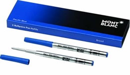 MONTBLANC Kugelschreibermine, Großraum, B, Schreibfarbe: pacific blue (2 Stück), Sie erhalten 1 Packung á 2 Stück - 1