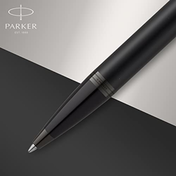 Parker 2127618 IM Kugelschreiber Mattschwarz mit schwarzem Rand mittlere Spitze mit blauer Tinte Geschenkbox - 4