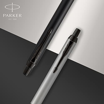 Parker 2127618 IM Kugelschreiber Mattschwarz mit schwarzem Rand mittlere Spitze mit blauer Tinte Geschenkbox - 6
