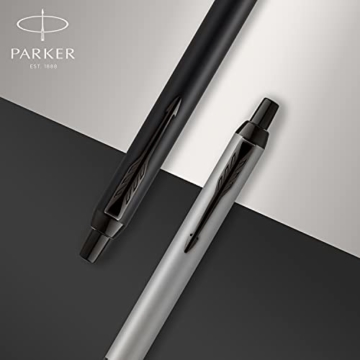 Parker IM Kugelschreiber | Brushed Metal | Mittlere Spitze | Blau | Geschenkbox - 6