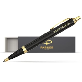 Parker IM Kugelschreiber mit Gravur Geschenk - Personalisierter Kugelschreiber mit Gravur - blauschreibend - Stift mit Gravur - Kugelschreiber personalisiert - personalisierte Kugelschreiber - 1