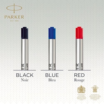Parker Kugelschreiberminen | mittlere Schreibspitze | blaue QUINKflow Tinte | 10 Ersatzminen für Kugelschreiber - 7