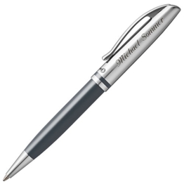 Pelikan Kugelschreiber JAZZ CLASSIC Anthrazit mit persönlicher Laser-Gravur Metall glänzend anthrazit lackiert - 1