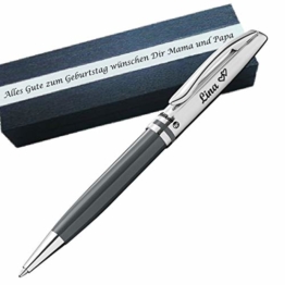 Pelikan - Kugelschreiber mit Gravur als Geschenk & Symbol mit Gravur auf Geschenkverpackung Pelikan Kugelschreiber Jazz Classic Warmgrau PS18Box2 - 1