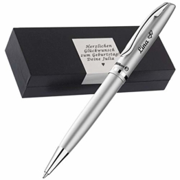 Pelikan - Kugelschreiber mit Gravur als Geschenk & Symbol mit Gravur Geschenkverpackung Kugelschreiber K36 Jazz Elegance Silber PS59 - 1