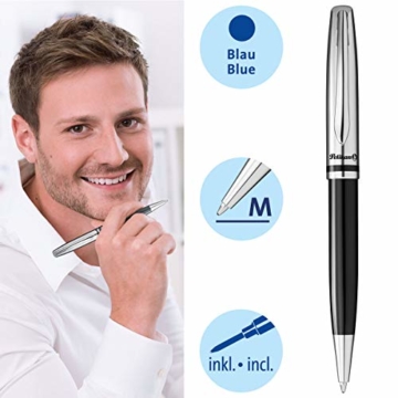 Pelikan - Kugelschreiber mit Gravur als Geschenk Wunschsymbol & Geschenkverpackung mit Gravur Kugelschreiber Jazz Classic K35 Schwarz FS PS12Box2 - 3