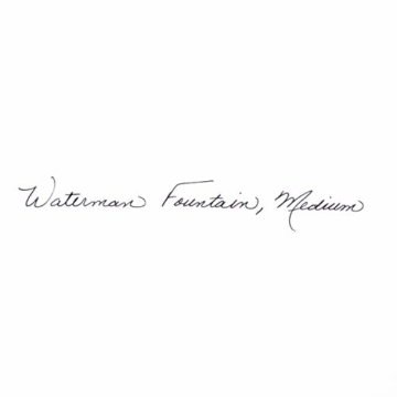 Waterman Expert Füller | Hochglänzend Schwarz mit Zierteile aus 23 K Gold | Füllfederhalter Mittlere Spitze | Geschenkbox - 8