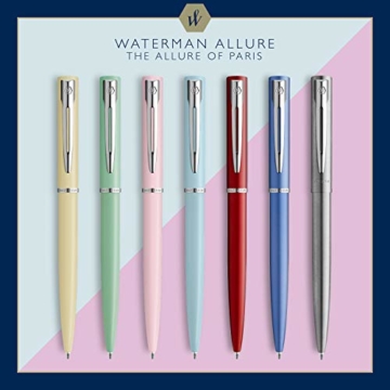 Waterman S0174996 Allure Kugelschreiber | Edelstahl | blaue Tinte | Geschenkbox - 4