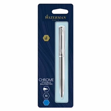 Waterman S0174996 Allure Kugelschreiber | Edelstahl | blaue Tinte | Geschenkbox - 6