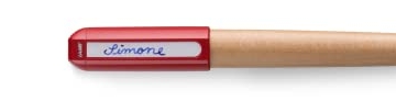 LAMY abc Füllhalter 010 – Füller aus Ahornholz und Kunststoff in der Farbe Rot – Stahlfeder, poliert – Federstärke A (Anfänger) - 1
