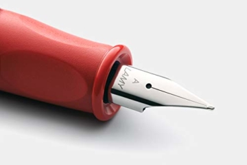 LAMY abc Füllhalter 10 – Füller aus Ahornholz in der Farbe Rot mit Stahlfeder – Federstärke A, inkl. Laser-Gravur, 1 Stück (1er Pack) - 3