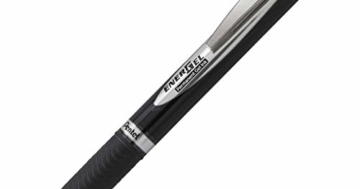 Pentel EnerGel Document BLP77-AX Gel-Tintenroller, schwarz, 0,7 mm Strichstärke, Druckmechanik, nachfüllbar, wasserfeste, lichtechte Tinte - dokumentenecht nach ISO 27668-2 - 1