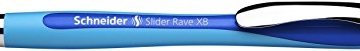 Schneider 132503 Slider Rave XB Kugelschreiber (Strichstärke: XB, dokumentenechte Mine, Schreibfarbe: blau), 1 Stück - 1