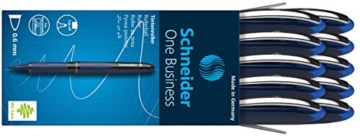 Schneider One Business Tintenroller (Dokumentenecht, 0.6 mm Ultra-Smooth-Spitze) blau, 1 Stück - 5